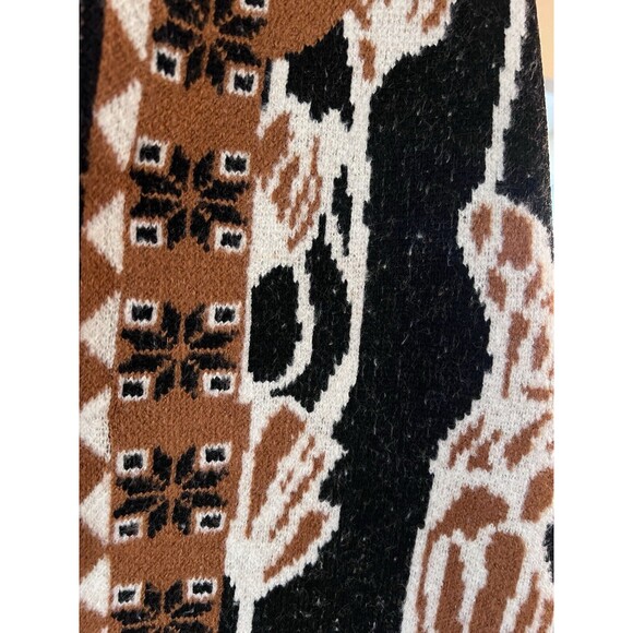 NWT Vertigo Paris Cardigan Floral Intarsia Sweater Women’s Small BOHO Cottage - Picture 6 of 11